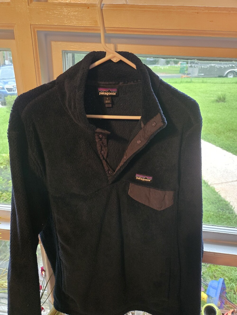 Patagonia Dark Blue Lightweight Fleece Pullover Shirt Jacket